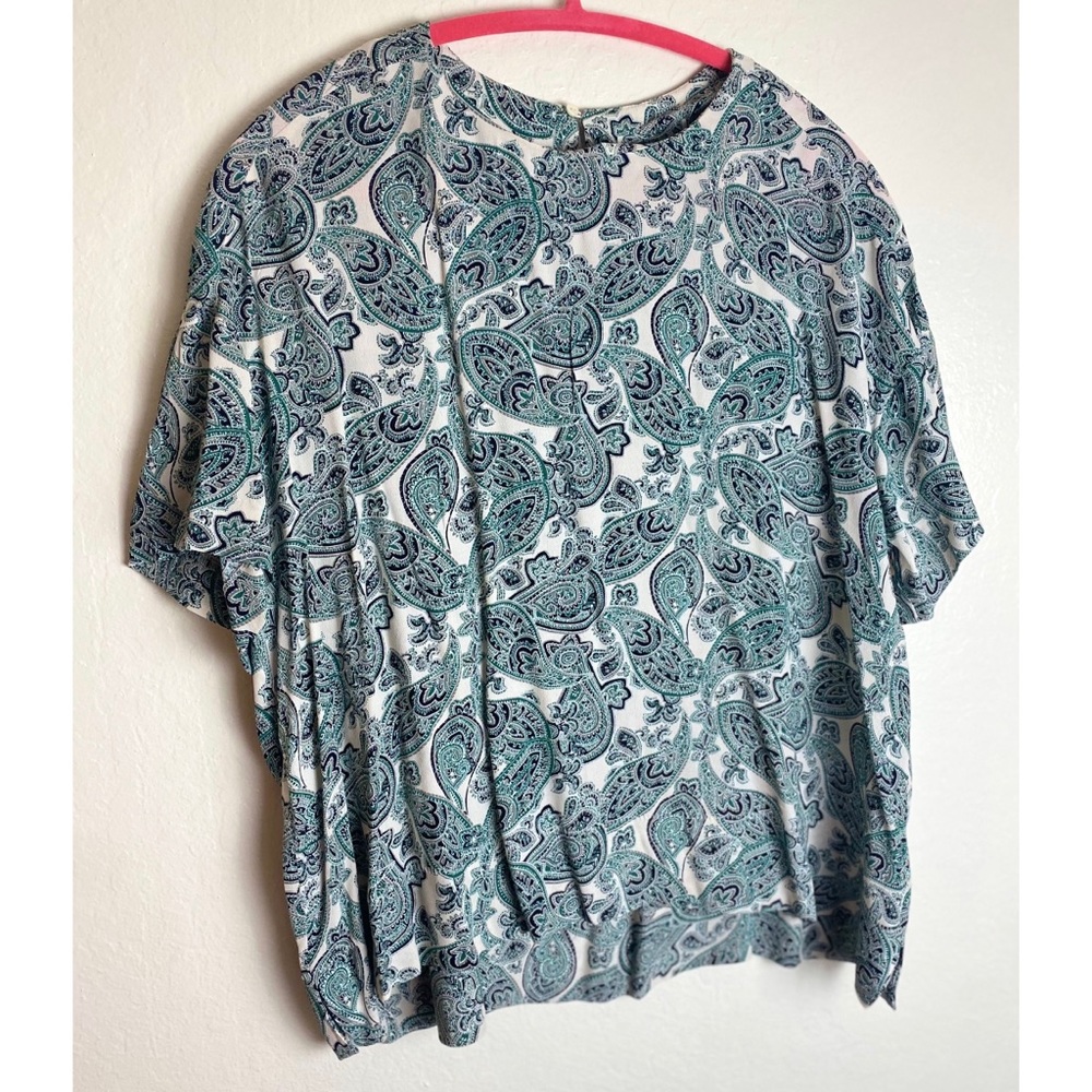 H&M Patterned Short Sleeve Top